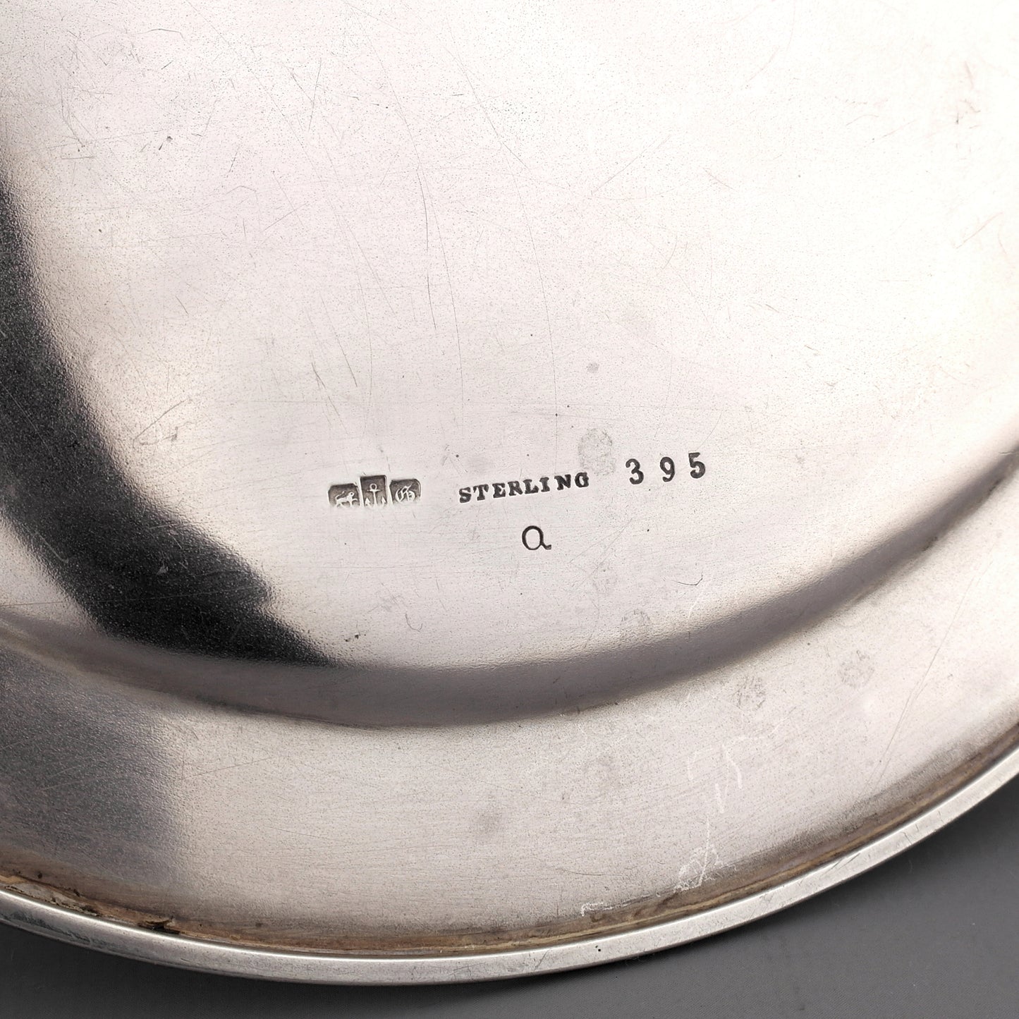 RARE Gorham Trompe L'oeil Solid Sterling Silver Card Tray. 1884