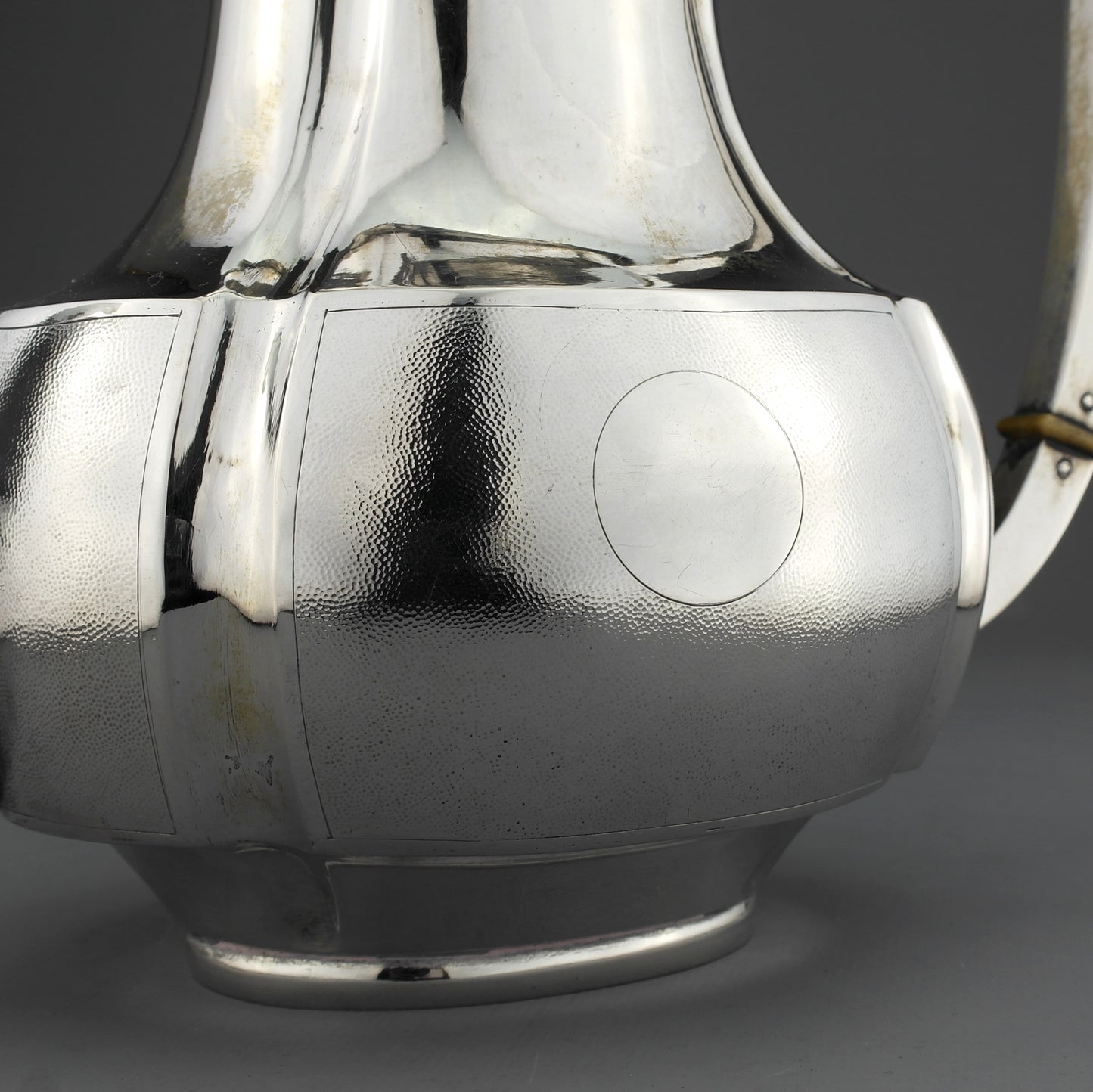 Antique Chinese Export Solid Sterling Silver Teapot / Coffee Pot. Nanking.