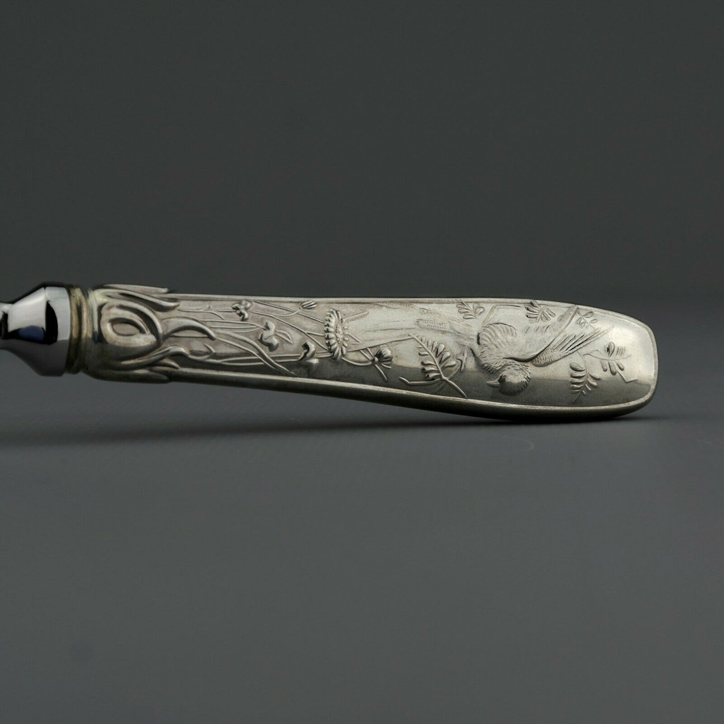 Tiffany Japanese style Audubon Pattern Sterling Silver Cheese Server