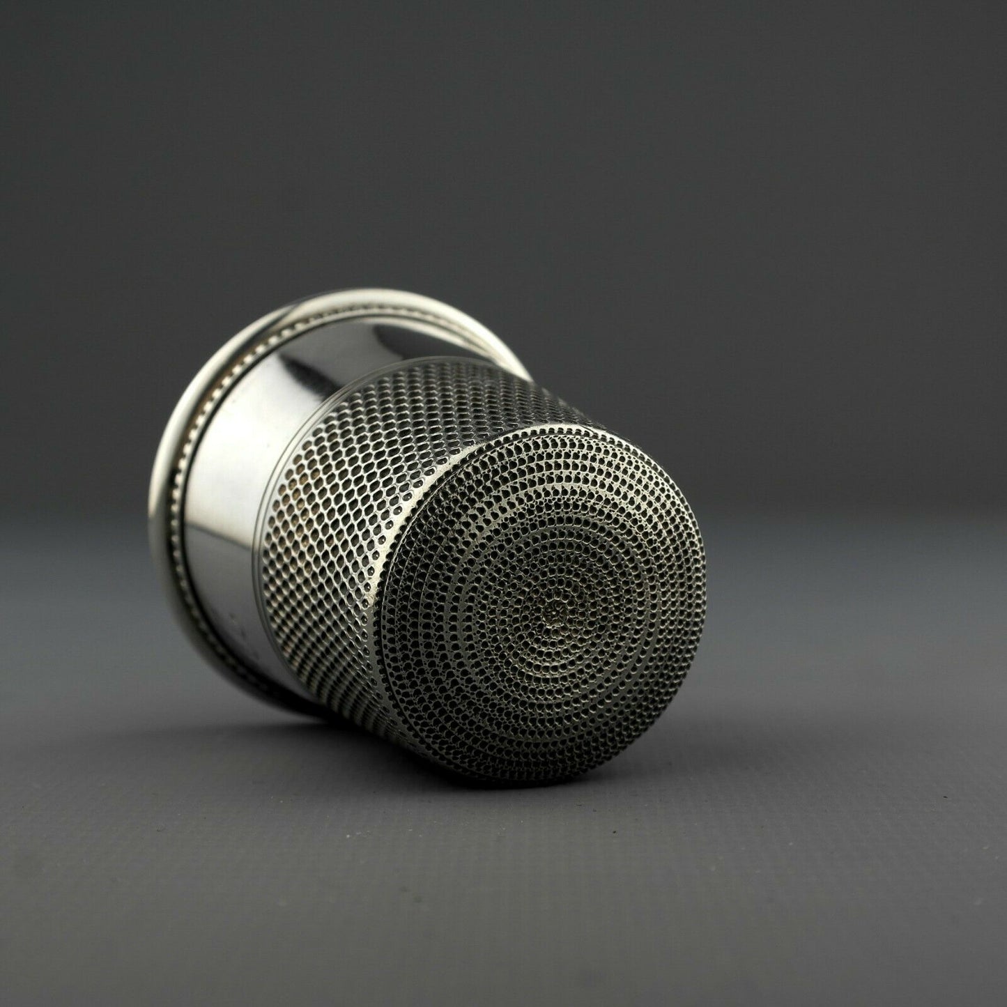 Antique American Solid Sterling Silver Only A Thimble Full Spirit Measure Jigger -Thomae