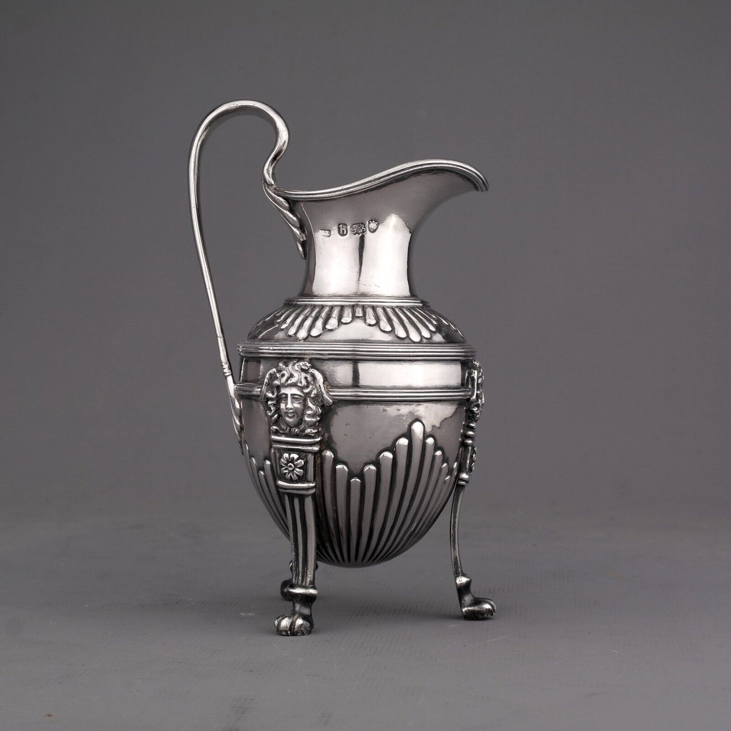 Fabulous Antique Georgian Solid Sterling Silver Milk /Cream Jug. London, 1783.