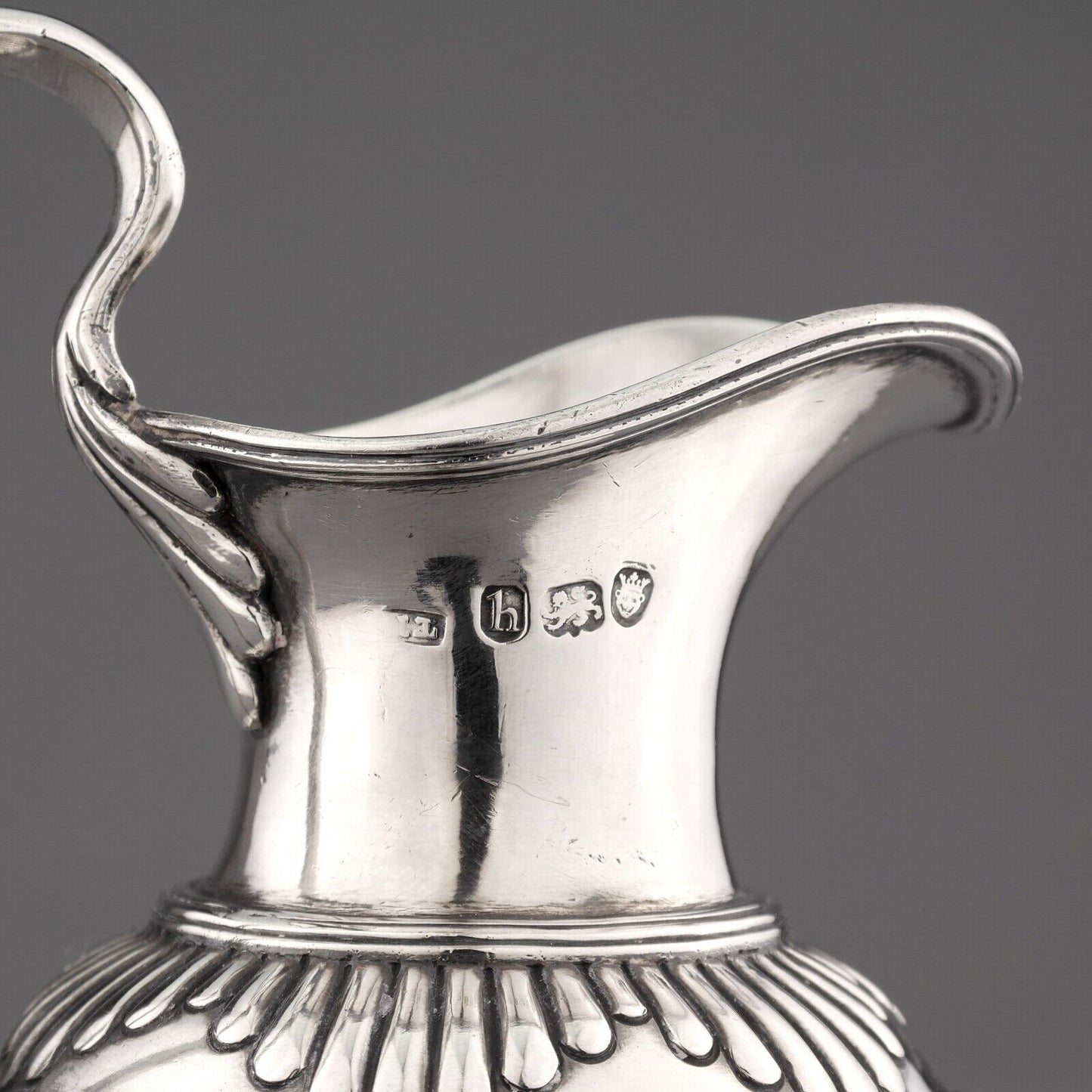 Fabulous Antique Georgian Solid Sterling Silver Milk /Cream Jug. London, 1783.