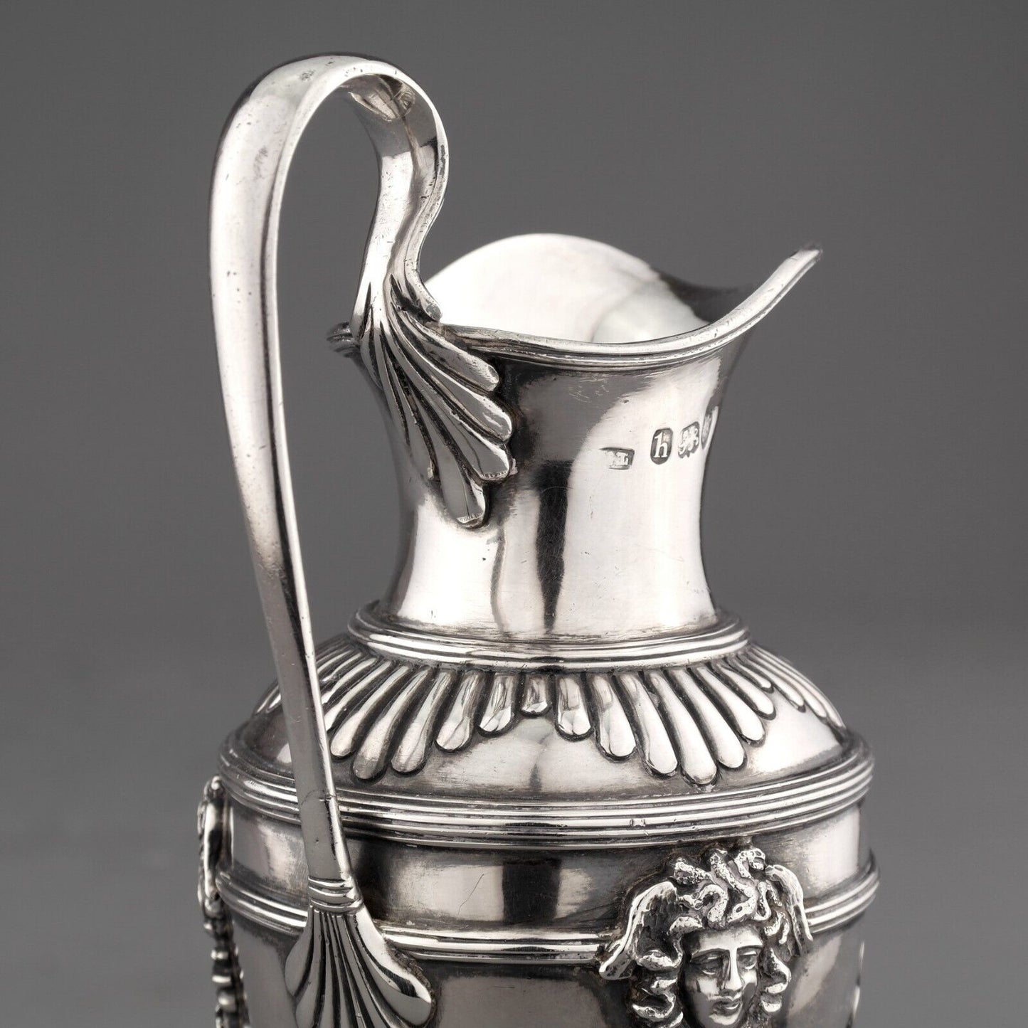 Fabulous Antique Georgian Solid Sterling Silver Milk /Cream Jug. London, 1783.