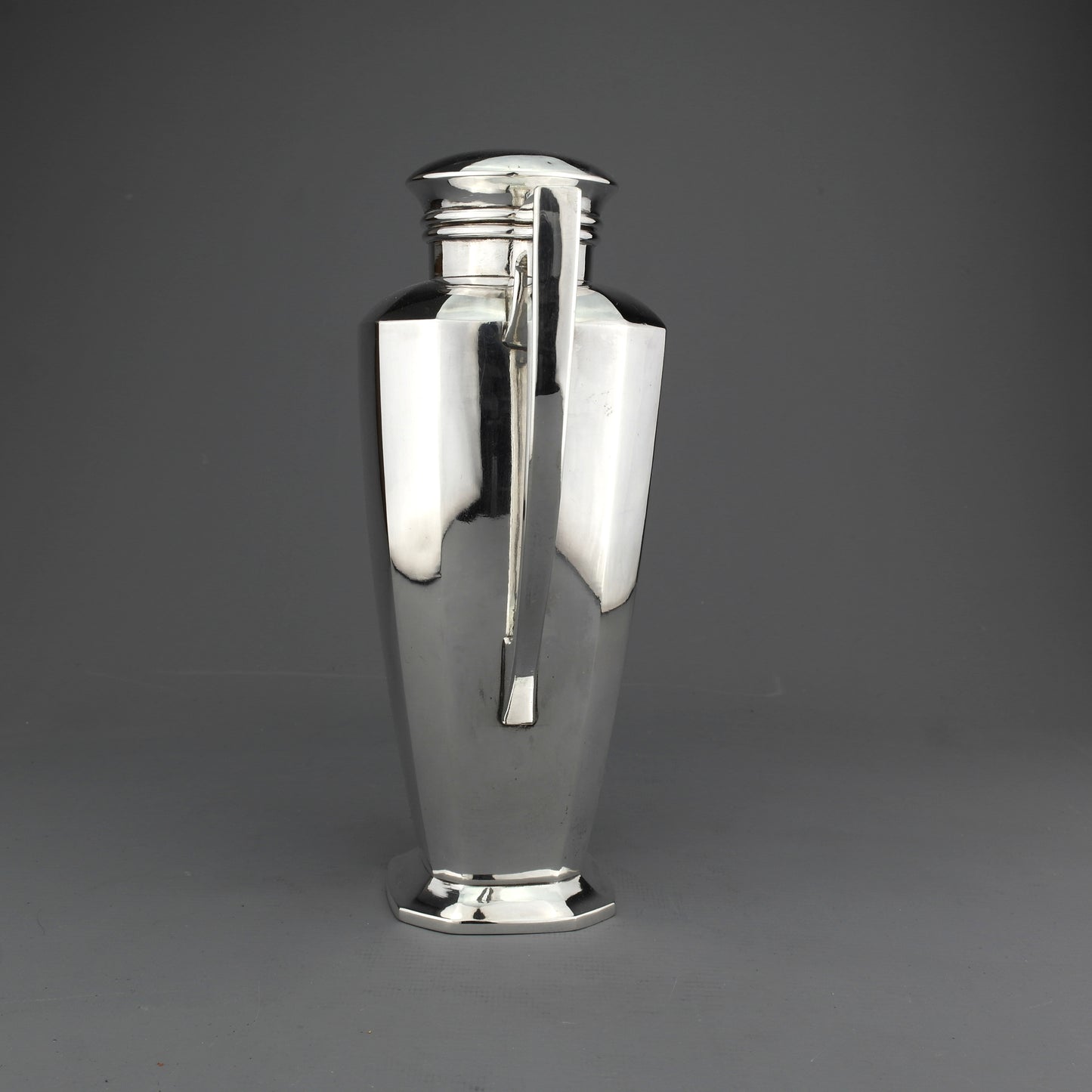 Antique Art Deco German Solid Sterling Silver Cocktail Shaker.