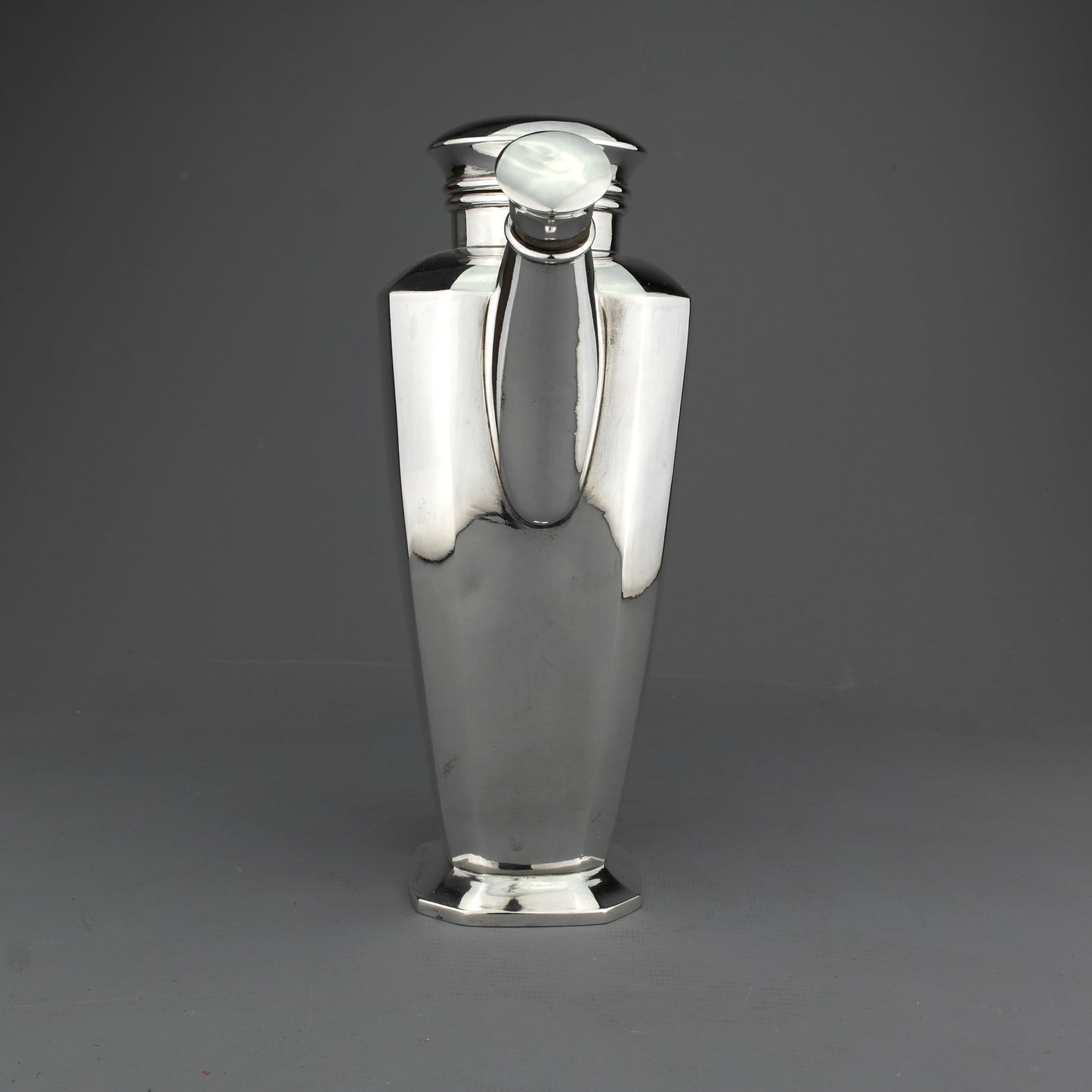 Antique Art Deco German Solid Sterling Silver Cocktail Shaker.