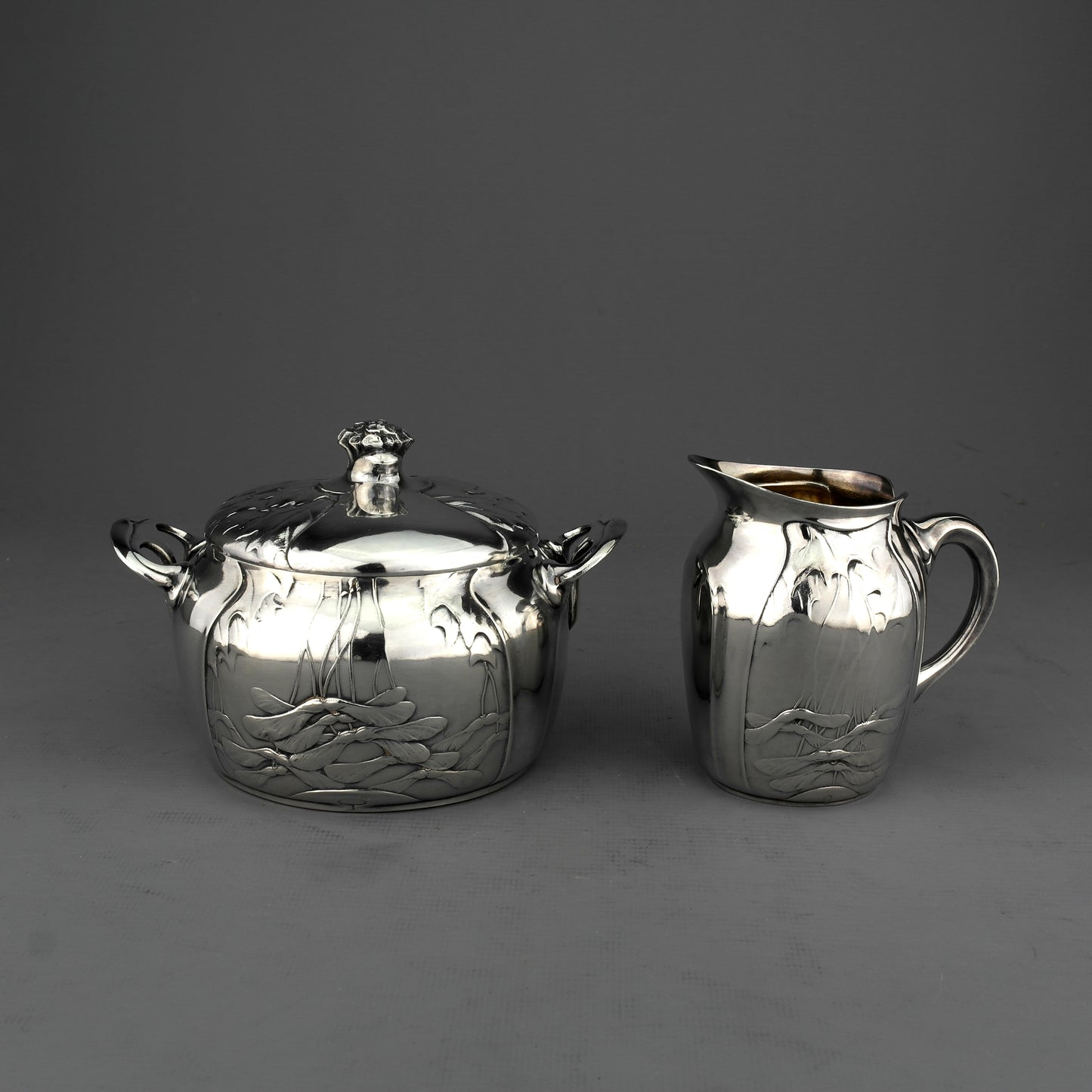 Antique Ornate Christofle / Gallia Silver Plated Tea / Coffee Set. Art Nouveau.