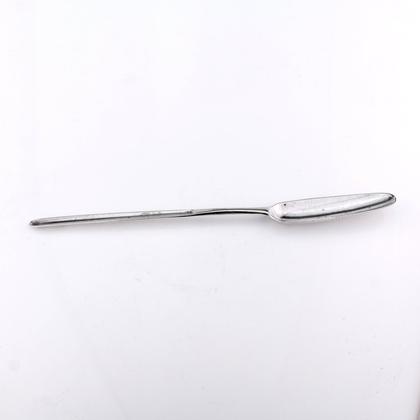 HESTER BATEMAN. Antique Solid Sterling Silver Marrow Scoop / Spoon. London 1777.