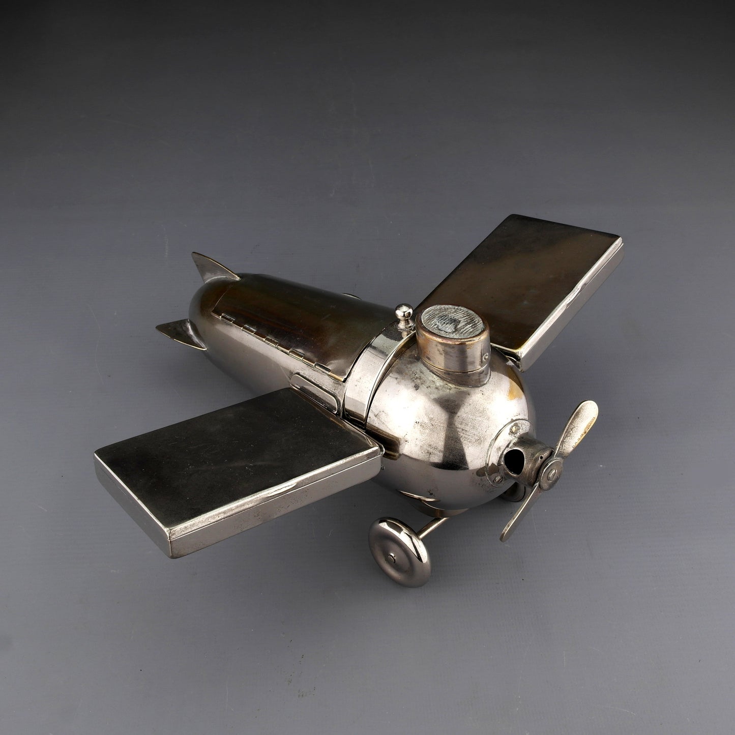 Antique J.A. Henckels Airplane Smoker's Companion / Cigar Cutter, Germany Ca.1930