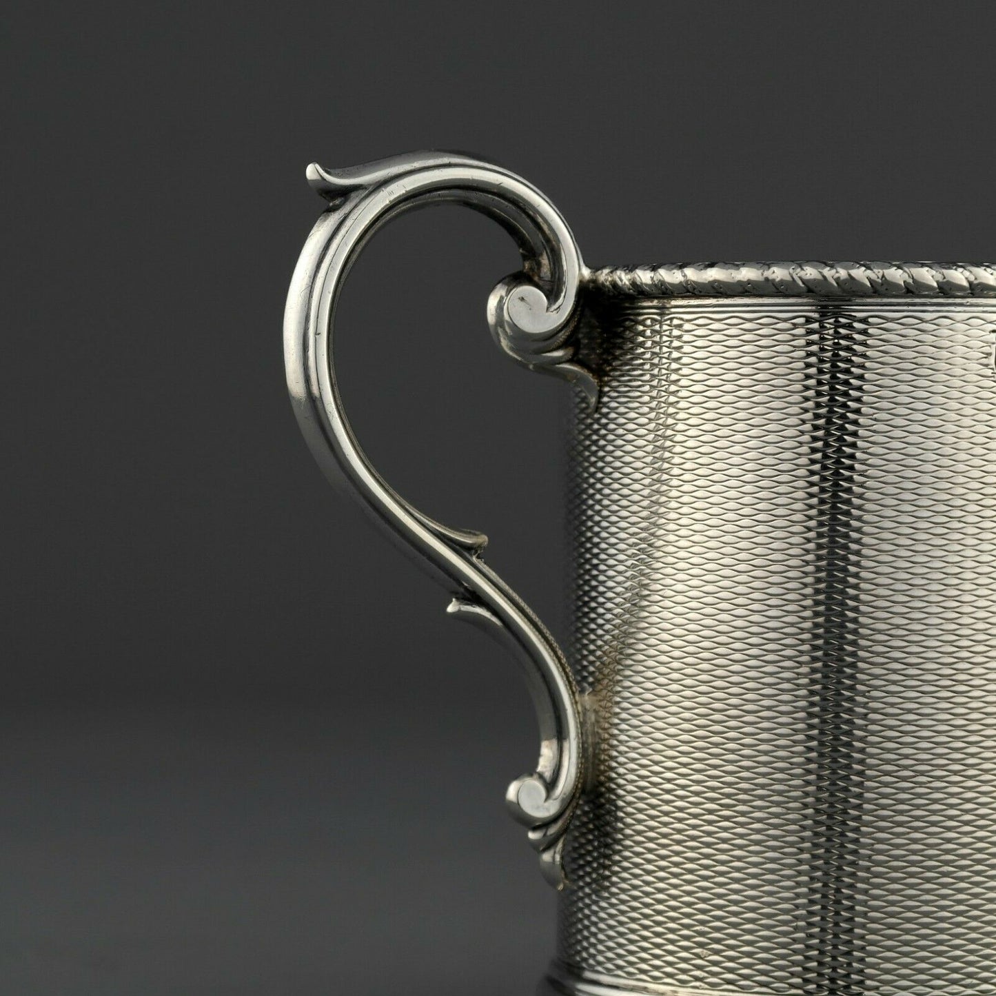 Antique Solid Sterling Silver Mug / Beaker / Cup. George Unite. Birmingham 1875.