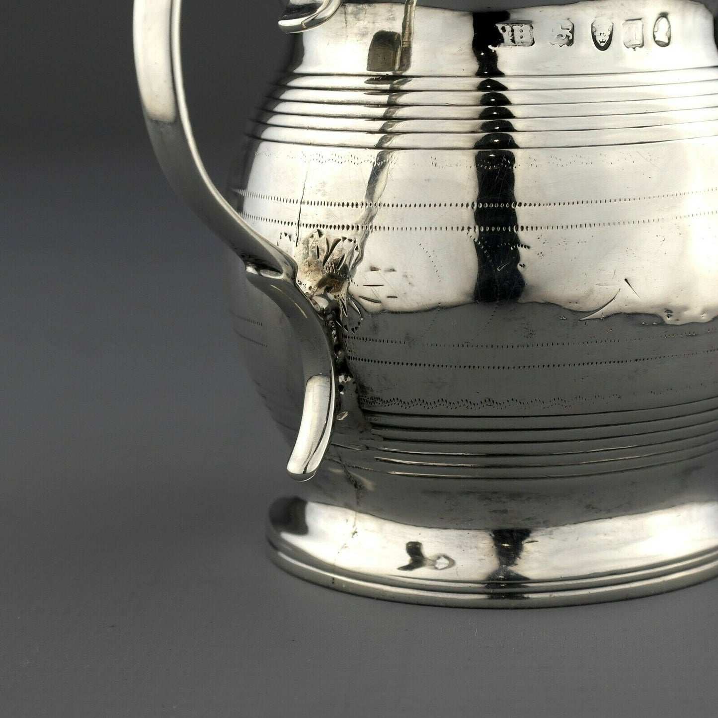 Antique Georgian Solid Sterling Silver Mug / Beaker / Cup. London, 1814.